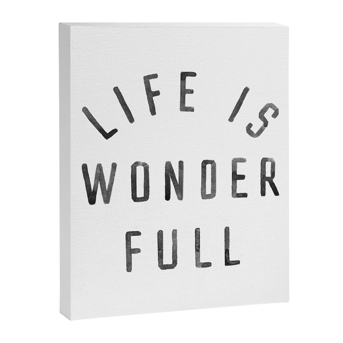 LIFE IS WONDERFUL Canvas Print Gallery Image 1