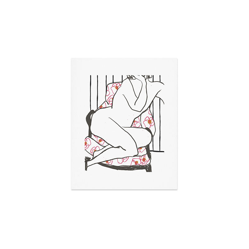 Lounging Nude Art Print Gallery Image 1