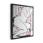 Lounging Nude Framed Canvas Print Gallery Image 2