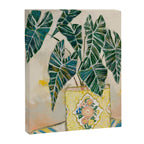 Modern Plant with Yellow Vase  Canvas Print Gallery Image 6