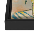 Modern Plant with Yellow Vase  Framed Canvas Print Gallery Image 3