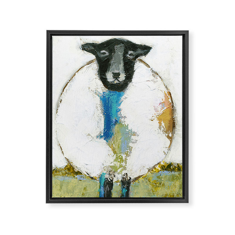 Sheep in Field Framed Canvas Print Gallery Image 6