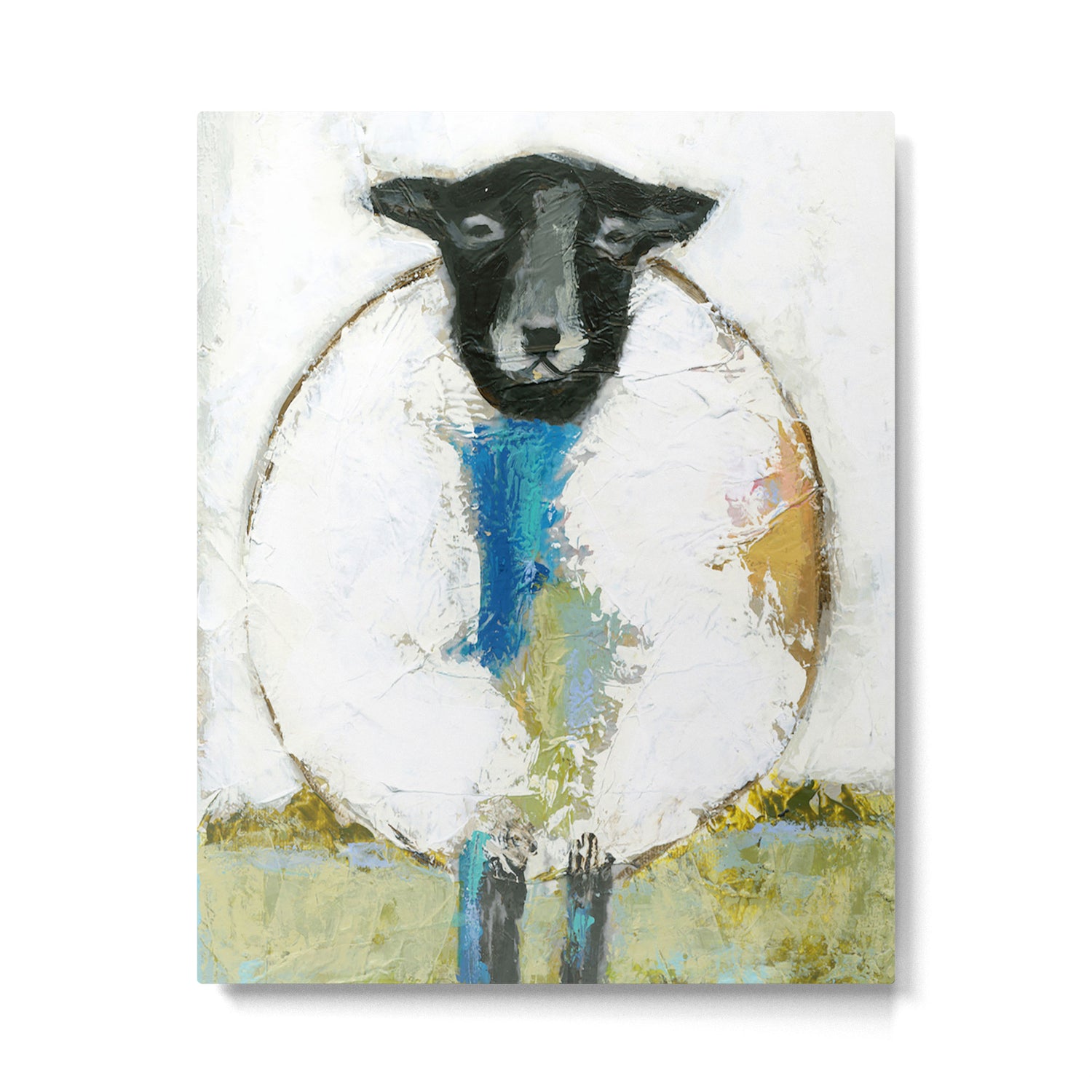 Sheep in Field Metal Print Gallery Image 4