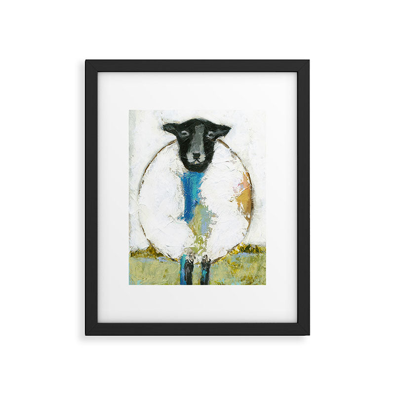Sheep in Field Framed Art Print Gallery Image 5