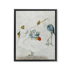 Swan and Heron  Framed Canvas Print Gallery Image 6