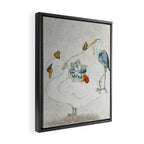 Swan and Heron  Framed Canvas Print Gallery Image 2