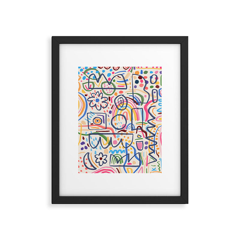 Sunshine Map No. 2 Framed Art Print Gallery Image 5