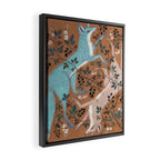 Blackberry Foxes Framed Canvas Print Gallery Image 2