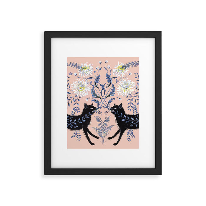 Chrysanthemum Cats Framed Art Print Gallery Image 1