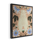 Cicada and Passionflower Framed Canvas Print Gallery Image 2