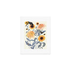 Crysanthmums and Sunflowers Art Print Gallery Image 1