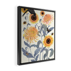 Crysanthmums and Sunflowers Framed Canvas Print Gallery Image 2