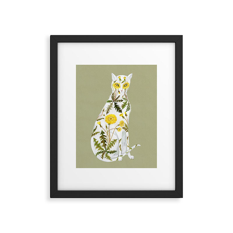 Dandelion Cat Framed Art Print Gallery Image 5