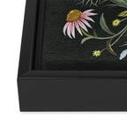 Echinacea and Finches Framed Canvas Print Gallery Image 3