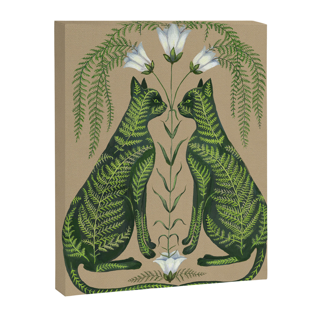 Fern Cats Canvas Print Gallery Image 6