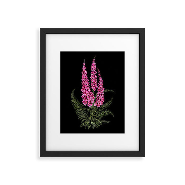Foxglove and Fern Framed Art Print Gallery Image 1