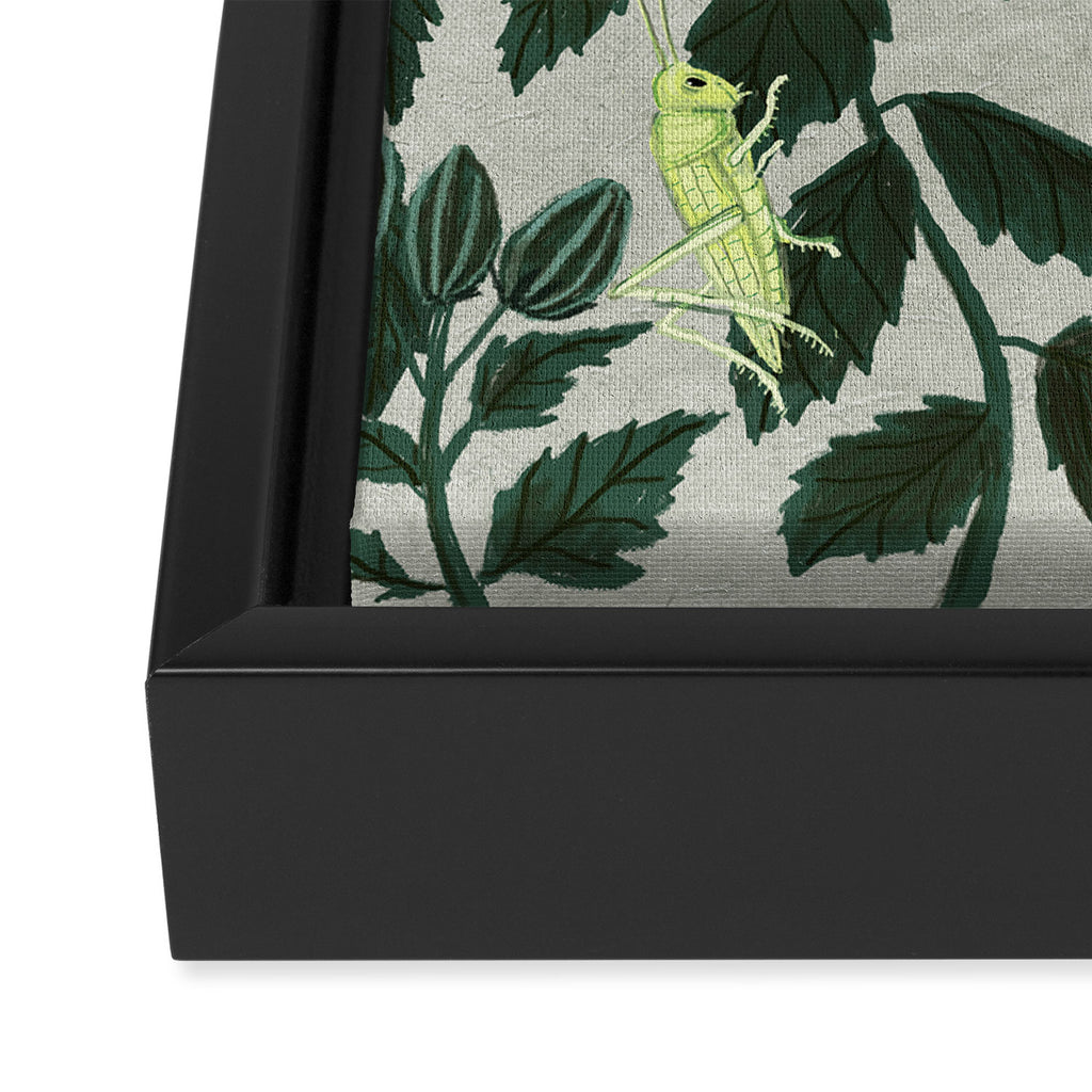 Grasshoppers and Dragonflies Framed Canvas Print Gallery Image 3