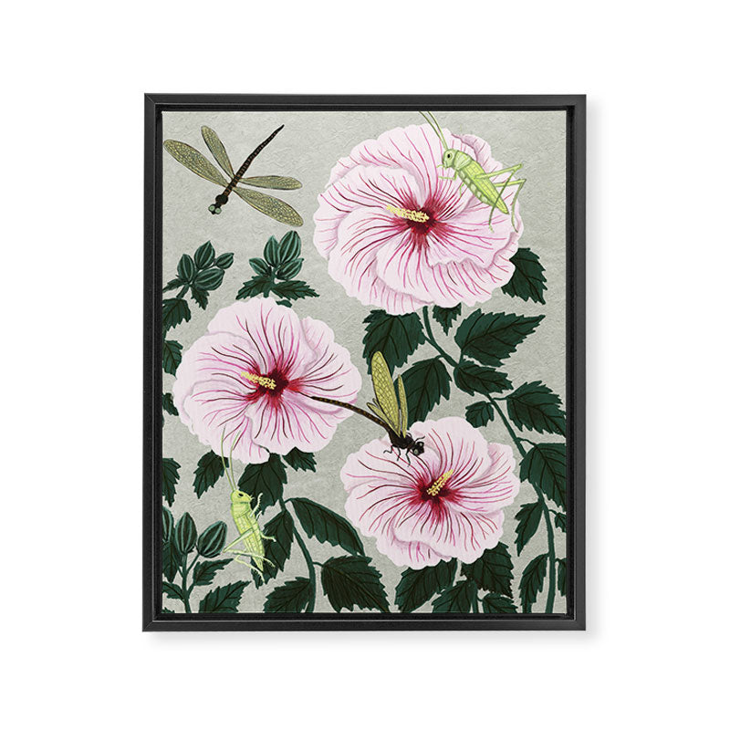 Grasshoppers and Dragonflies Framed Canvas Print Gallery Image 6