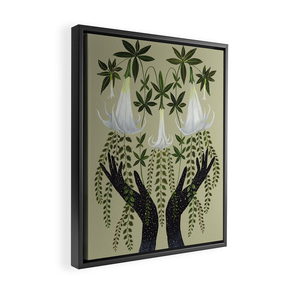 Growing the Night Framed Canvas Print Gallery Image 2
