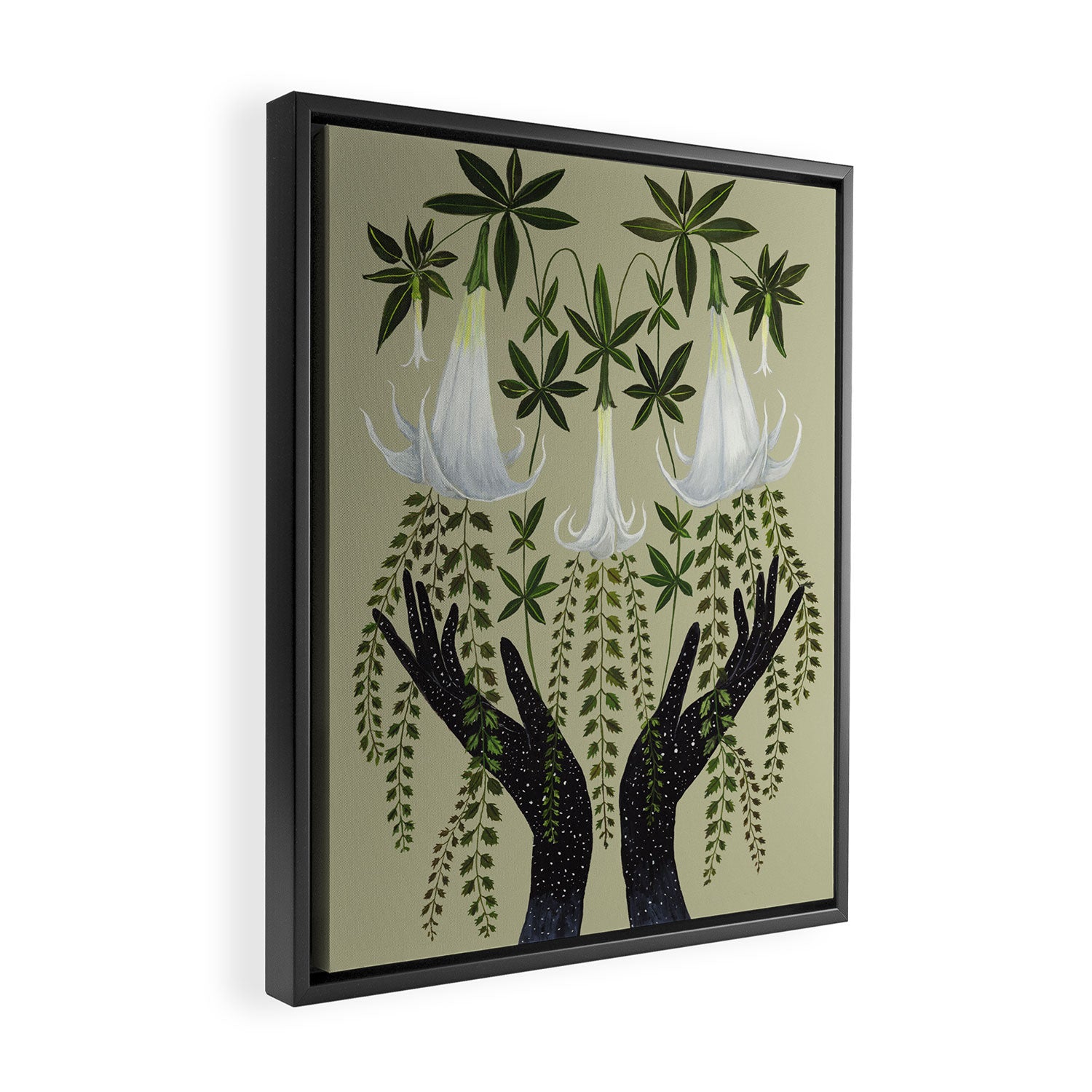Growing the Night Framed Canvas Print Gallery Image 2
