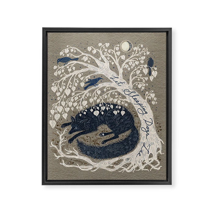 Let Sleeping Dogs Lie Framed Canvas Print Gallery Image 1