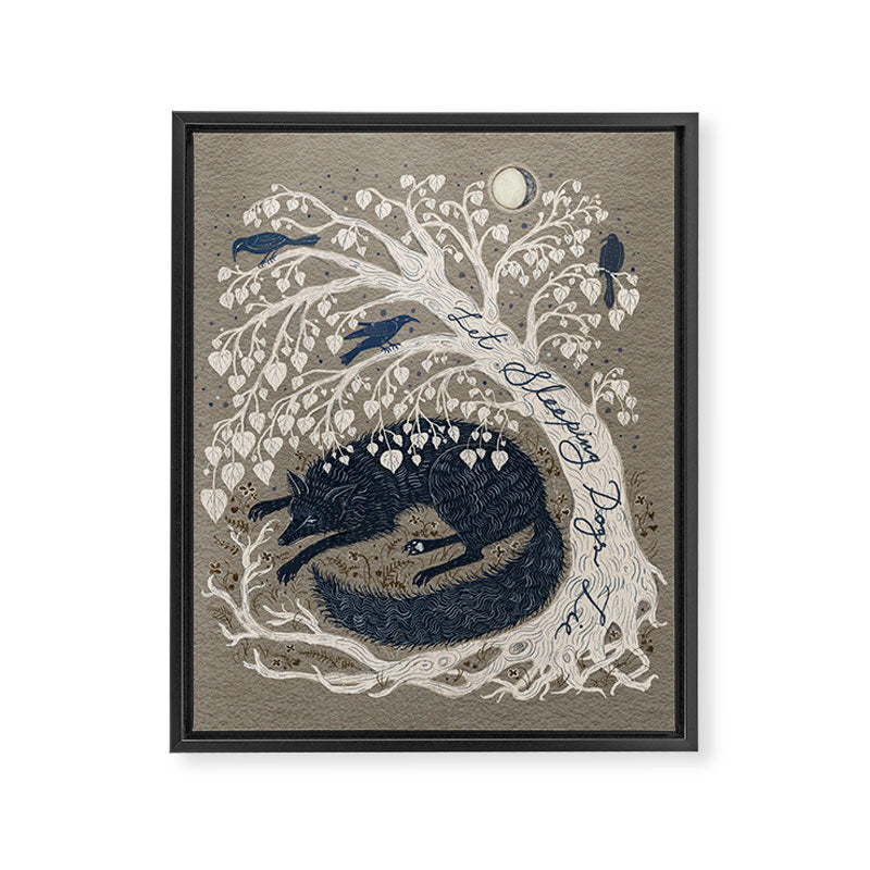 Let Sleeping Dogs Lie Framed Canvas Print Gallery Image 6