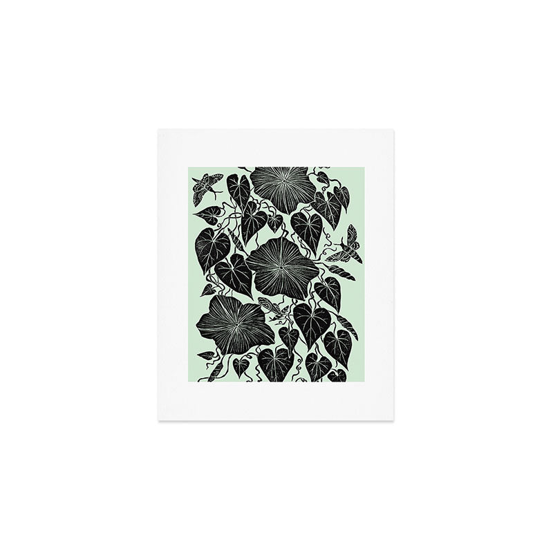 Moonflowers with Moths Art Print Gallery Image 1