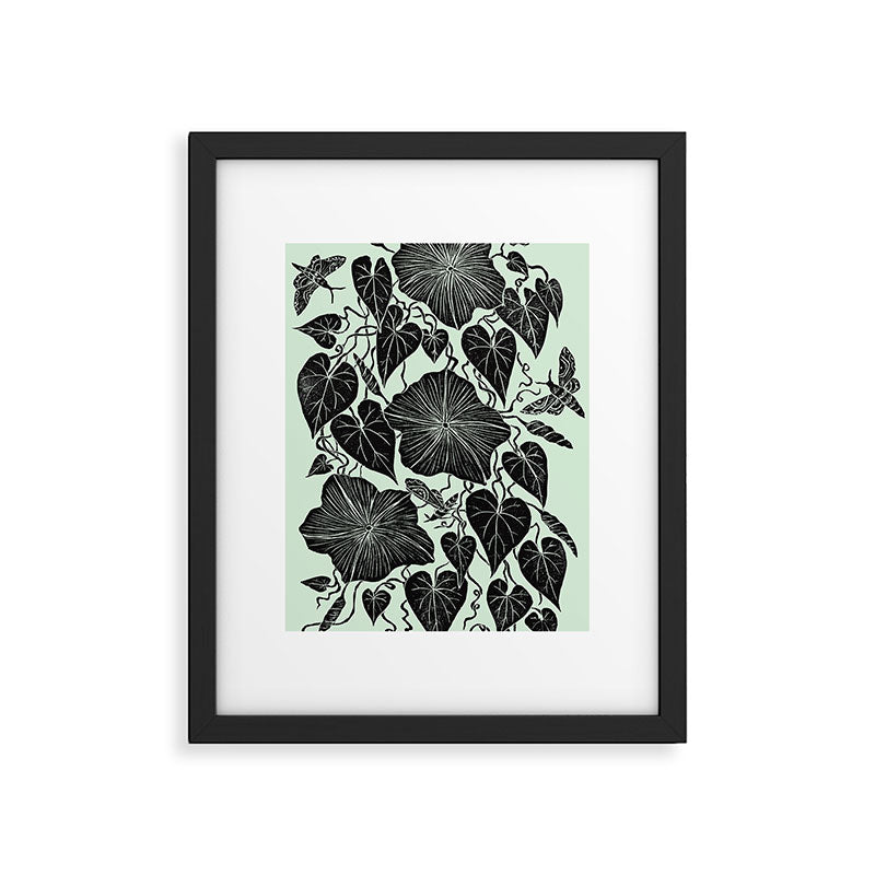Moonflowers with Moths Framed Art Print Gallery Image 5