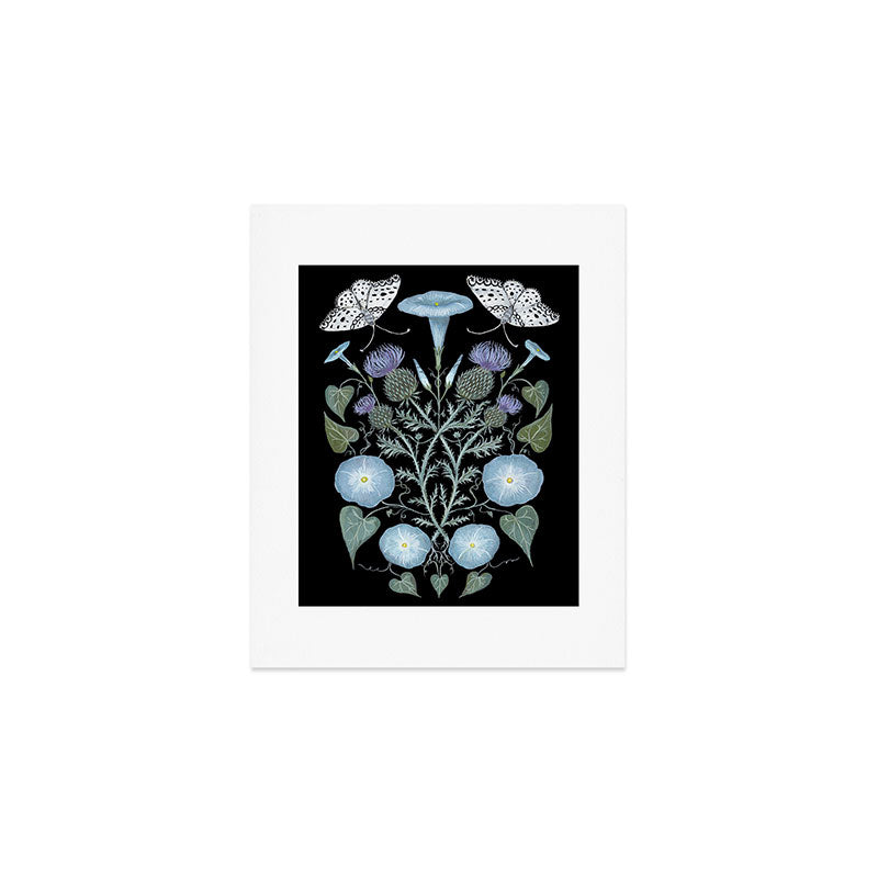Morning Glory and Thistle Art Print Gallery Image 1