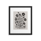 Pansies with Bumblebees Framed Art Print Gallery Image 5