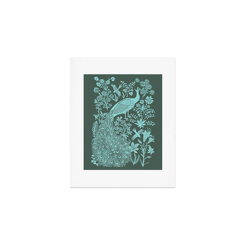 Peacock Garden Art Print Gallery Image 1
