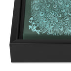 Peacock Garden Framed Canvas Print Gallery Image 3