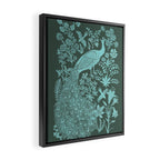 Peacock Garden Framed Canvas Print Gallery Image 2