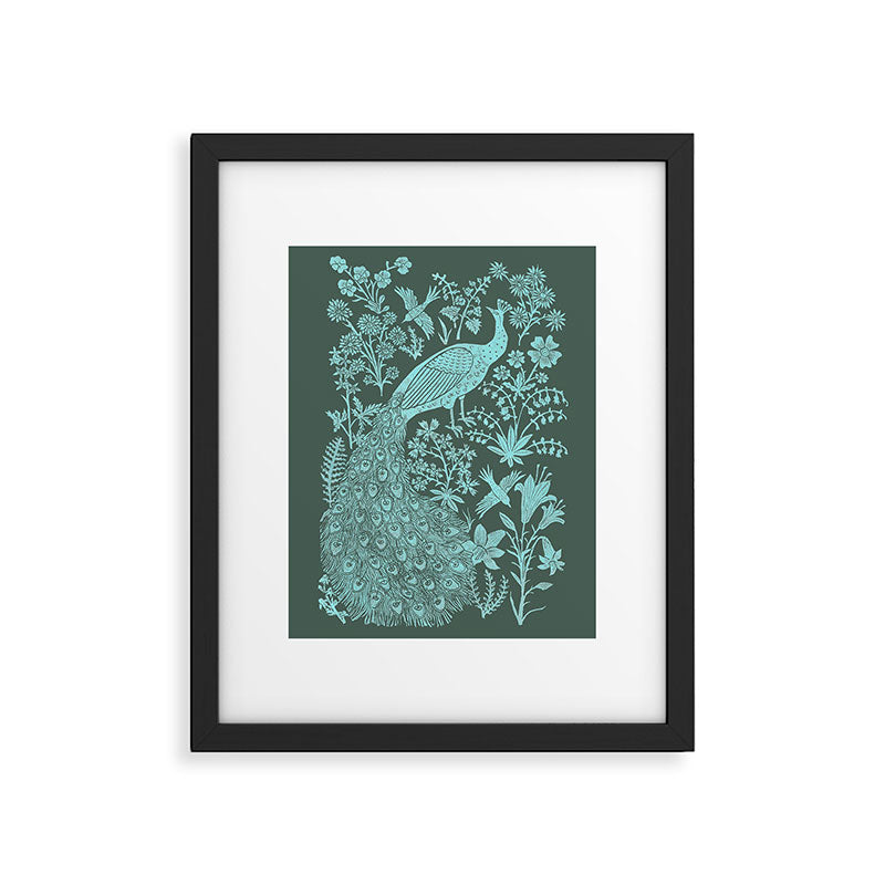 Peacock Garden Framed Art Print Gallery Image 5
