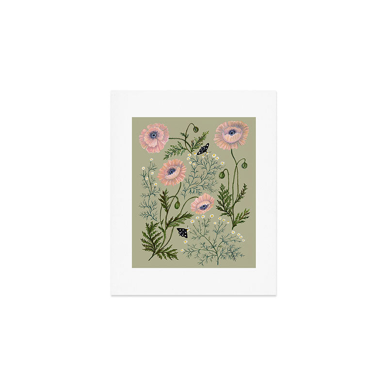 Poppies and Chamomile Art Print Gallery Image 1