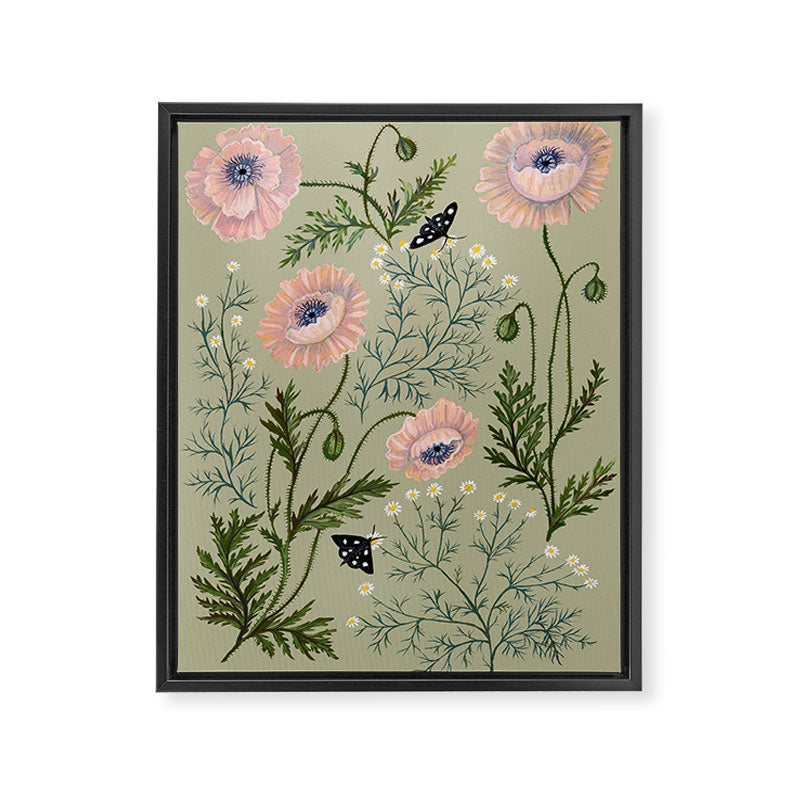 Poppies and Chamomile Framed Canvas Print Gallery Image 6