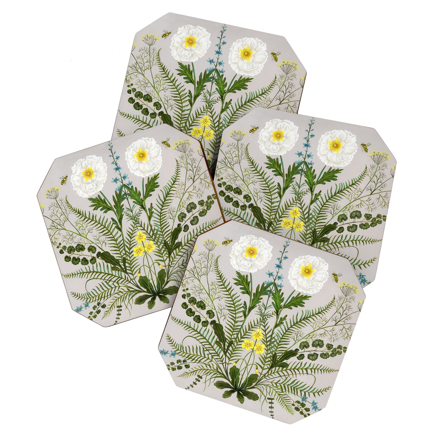 Poppy and Primrose Coaster Gallery Image 1