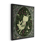 Rabbit in the Raspberries Framed Canvas Print Gallery Image 2