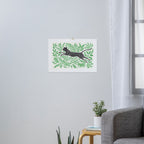 Running through Ferns Art Print Gallery Image 3