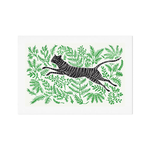 Running Through Ferns Art Print