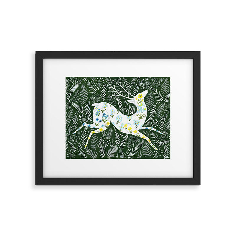 Spring Garden Deer Framed Art Print Gallery Image 5
