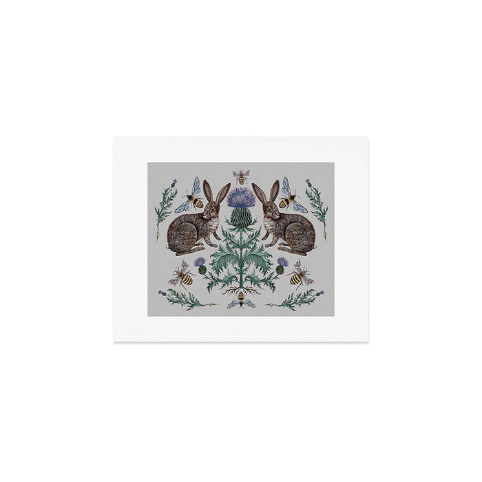 Thistle Rabbits Art Print Gallery Image 1