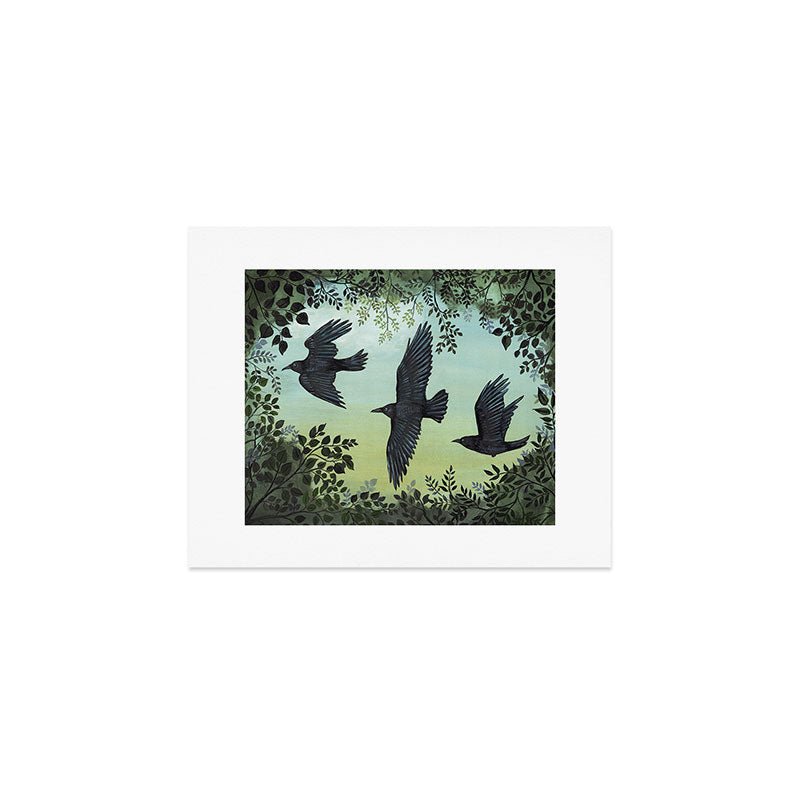 Three Crows Art Print Gallery Image 1