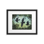 Three Crows Framed Art Print Gallery Image 5