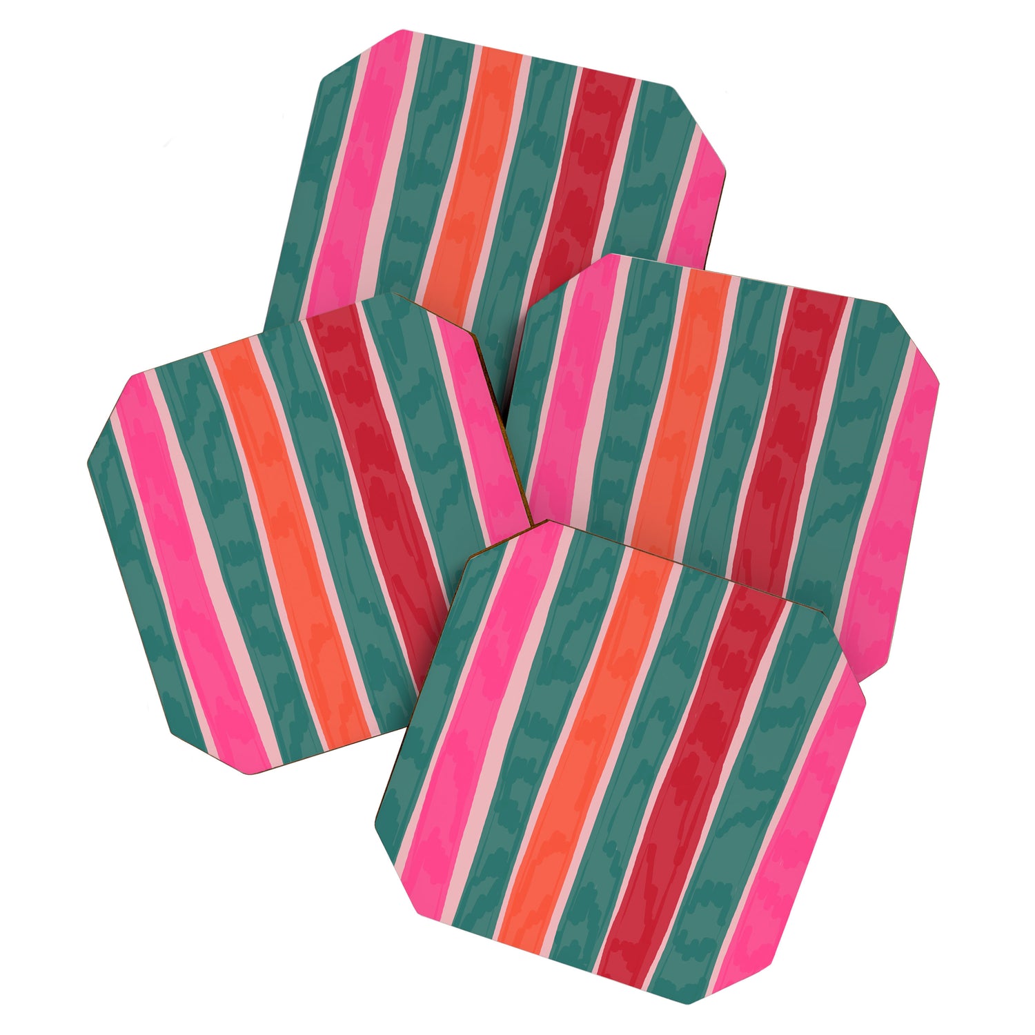 Festive Stripes Coaster Gallery Image 1