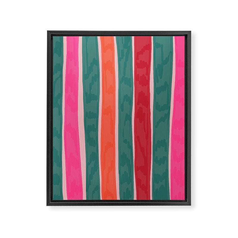 Festive Stripes Framed Canvas Print Gallery Image 6