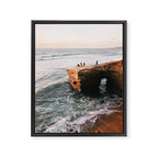 Sunset Cliffs Framed Canvas Print Gallery Image 6