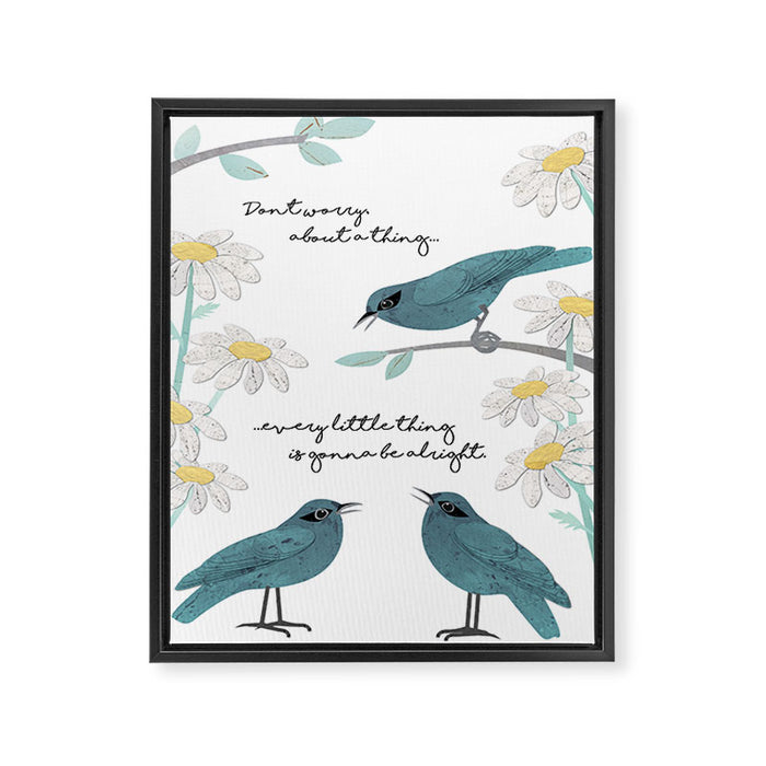 Three Little Birds (Parts 1 and 2) Framed Canvas Print Gallery Image 1