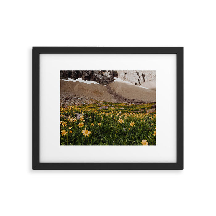 Glacier Wild Flowers Framed Art Print Gallery Image 1