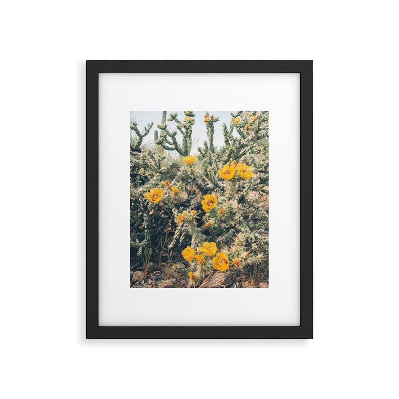 Buckhorn Cholla Cactus Flowers Framed Art Print Gallery Image 5